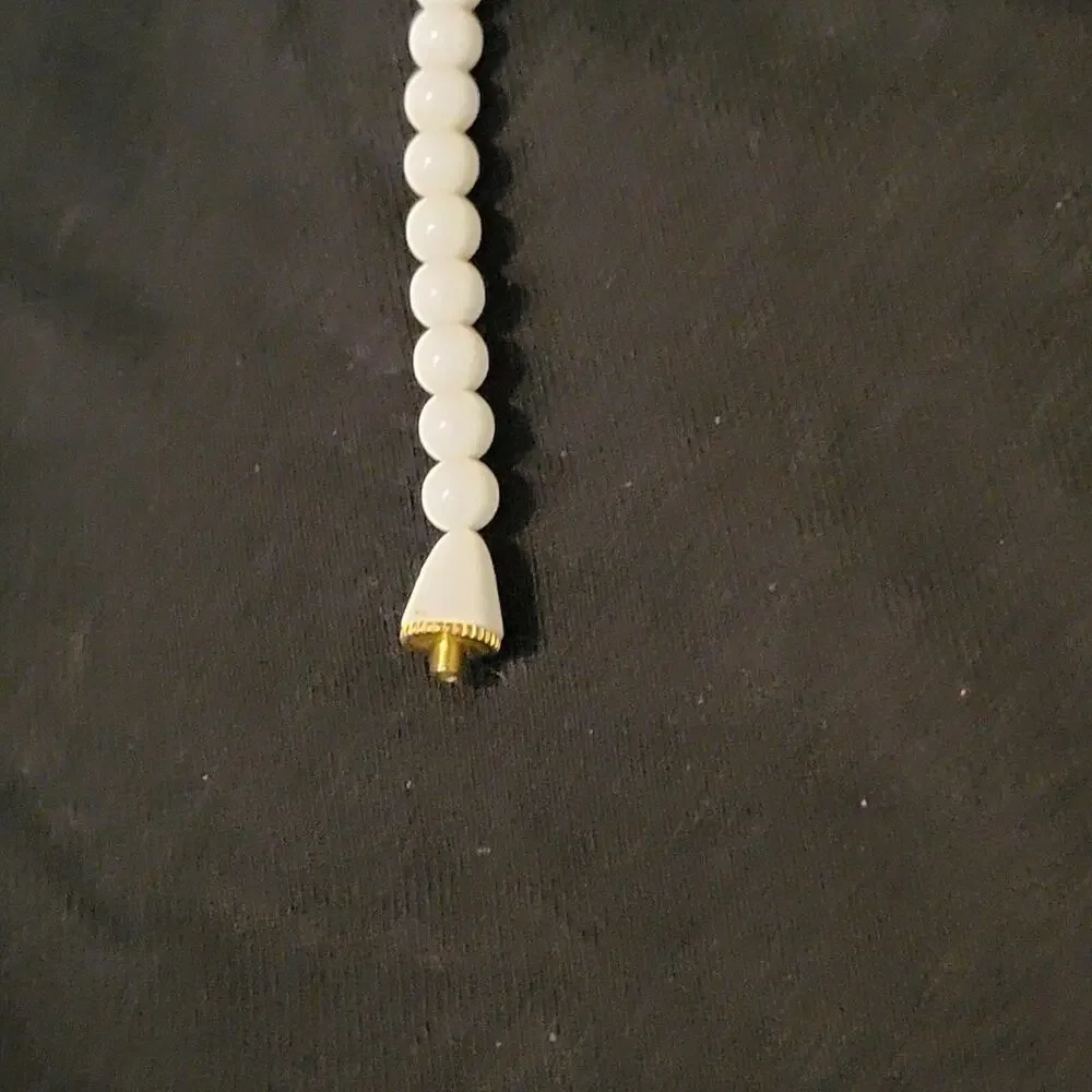 Vintage Lucite Tubular Necklace, 16